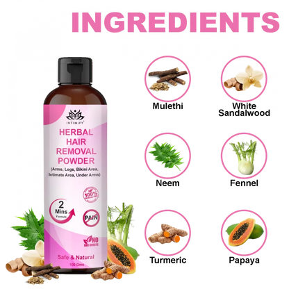 Intimify Herbal Hair Removal Powder - 100 gms