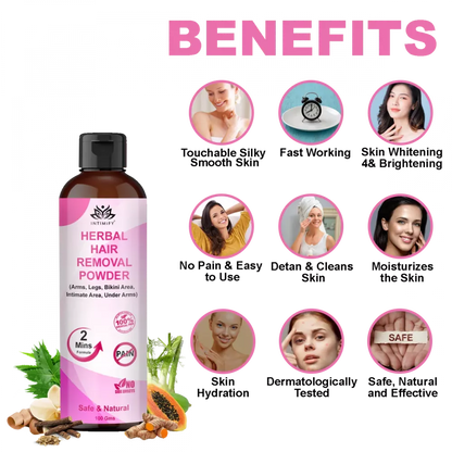 Intimify Herbal Hair Removal Powder - 100 gms