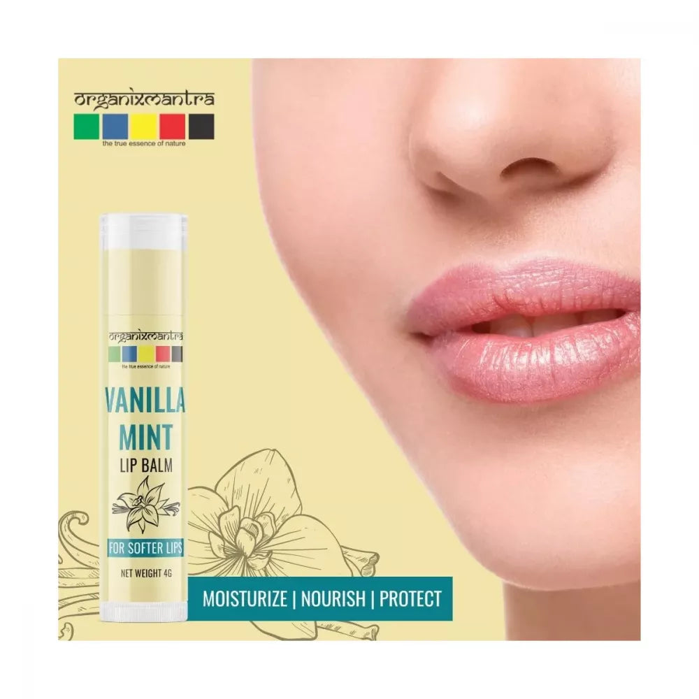 Organix Mantra Vanilla Mint Lip Balm - 4 gms