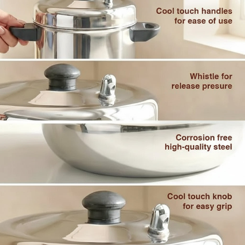Judge by Prestige Stainless Steel Idli Cooker 6 Plates 24 Idlis
