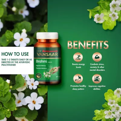 Baidyanath Vansaar Brahmi - 60 Tablets