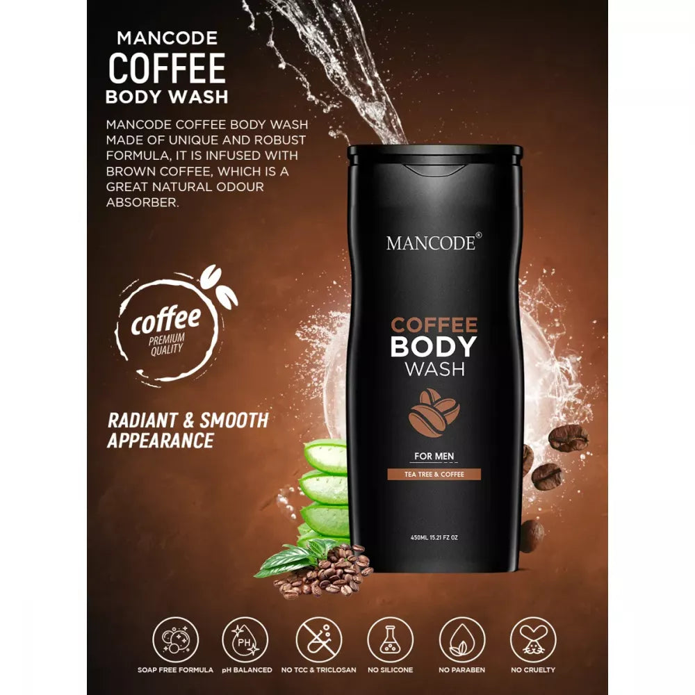 Mancode Coffee Body Wash For Men - 450 ml
