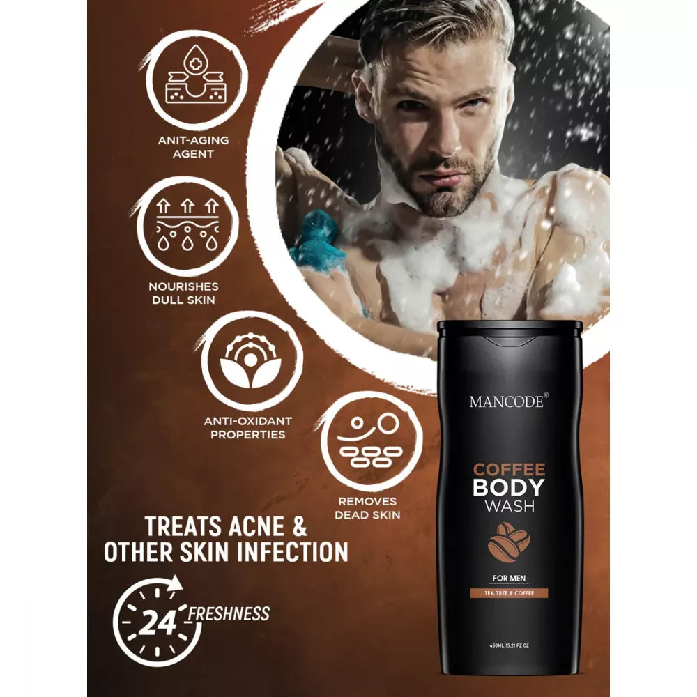 Mancode Coffee Body Wash For Men - 450 ml
