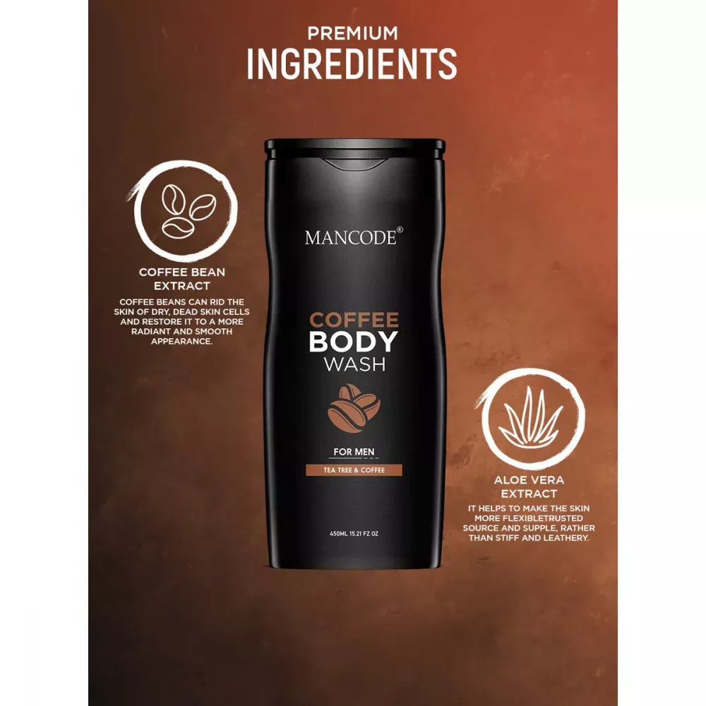 Mancode Coffee Body Wash For Men - 450 ml