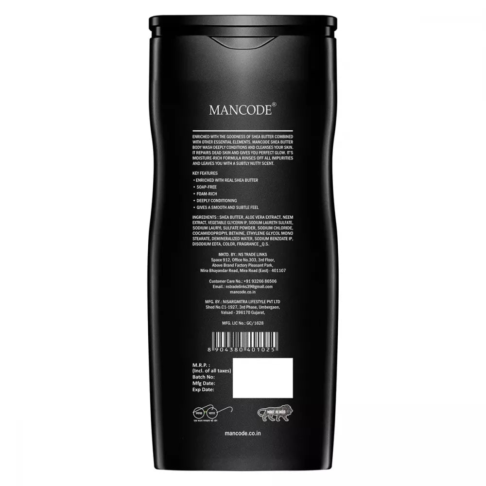 Mancode Shea Butter Body Wash For Men - 450 ml