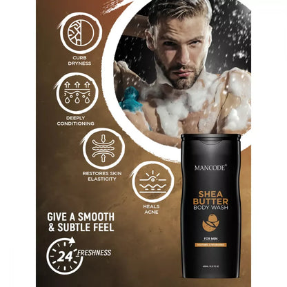 Mancode Shea Butter Body Wash For Men - 450 ml