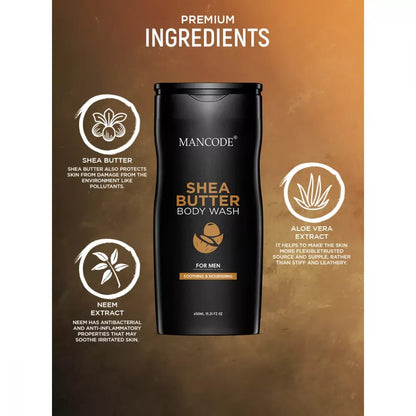 Mancode Shea Butter Body Wash For Men - 450 ml