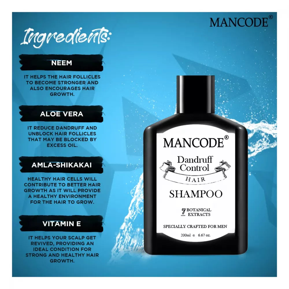 Mancode Anti Dandruff Shampoo For Men - 200 ml