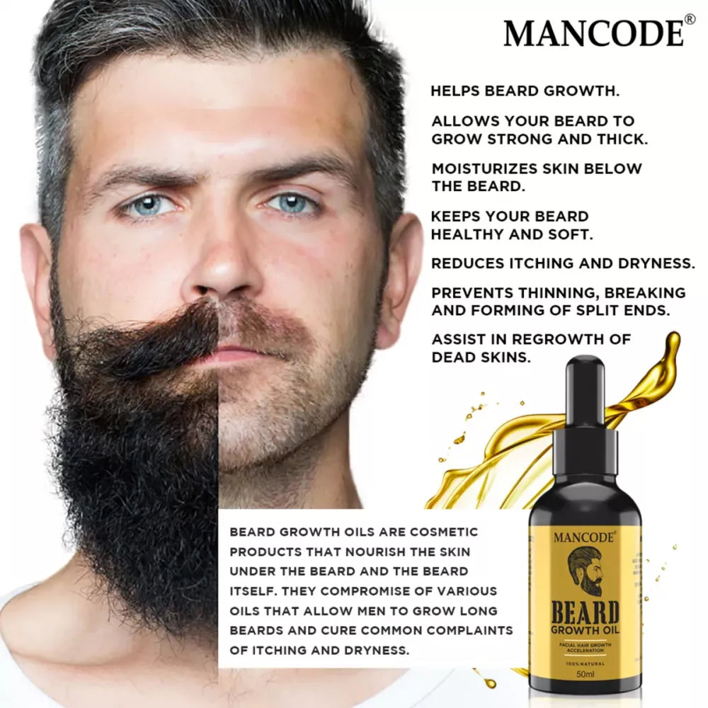 Mancode Beard Growth Oil - 50 ml