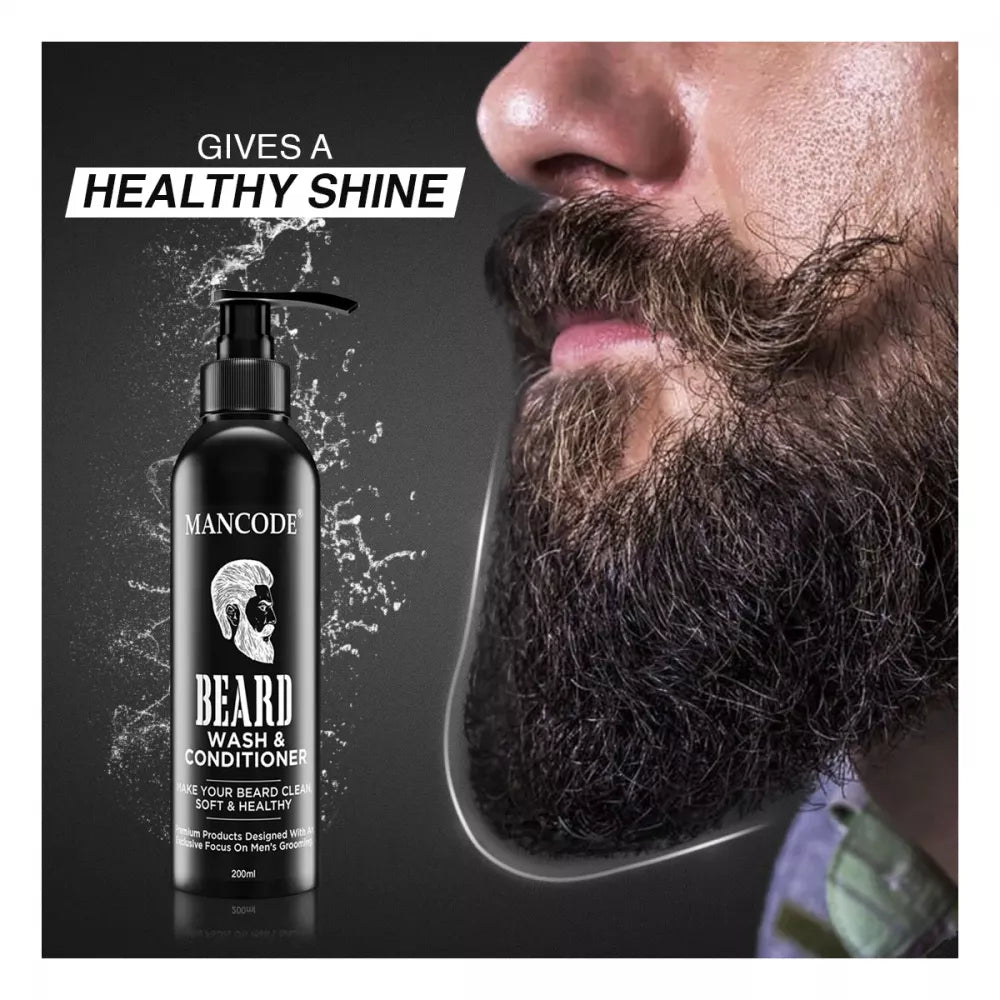 Mancode Beard Wash & Conditioner - 200 ml