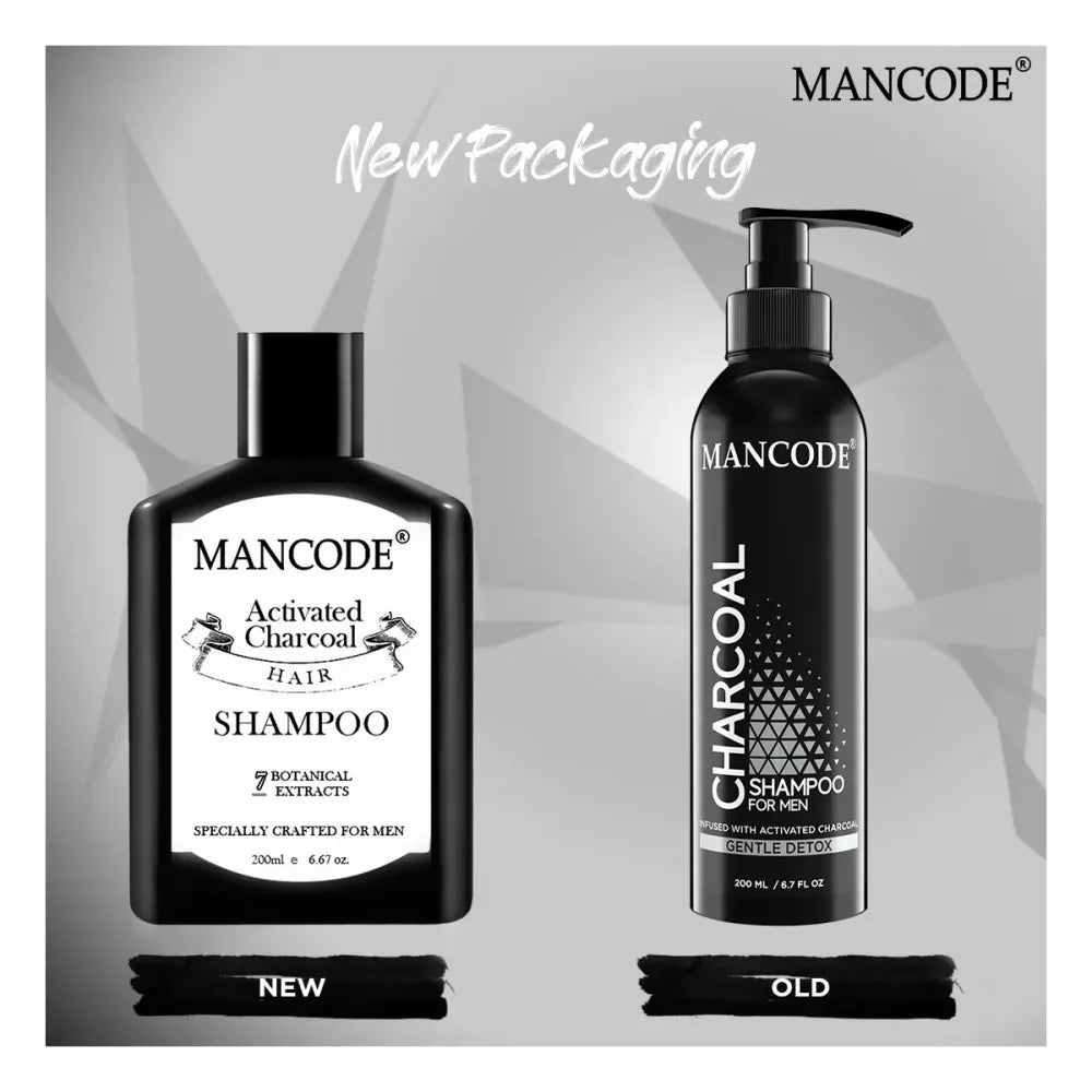 Mancode Charcoal Shampoo For Men - 200 ml