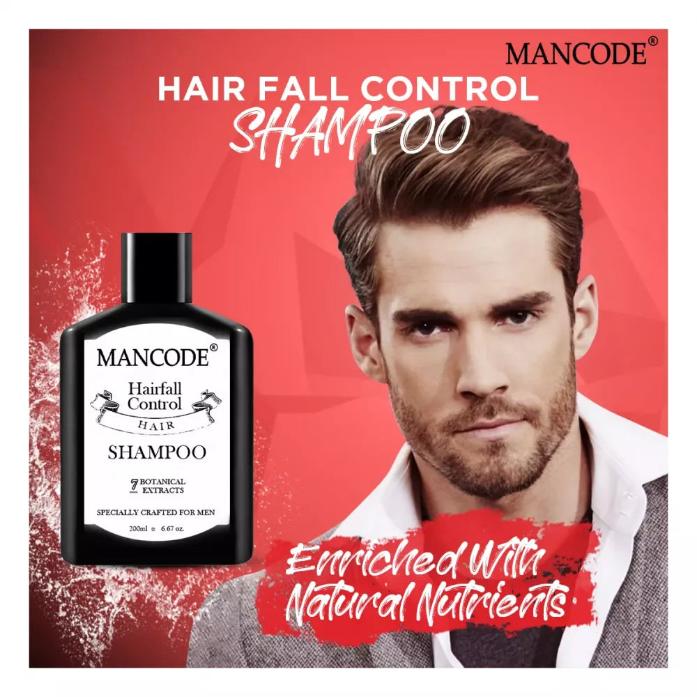 Mancode Hair Fall Control Shampoo For Men - 200 ml