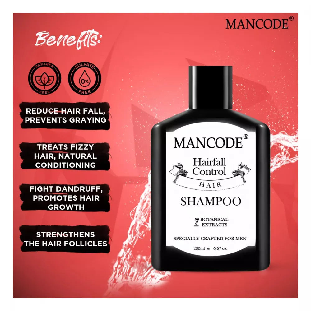 Mancode Hair Fall Control Shampoo For Men - 200 ml