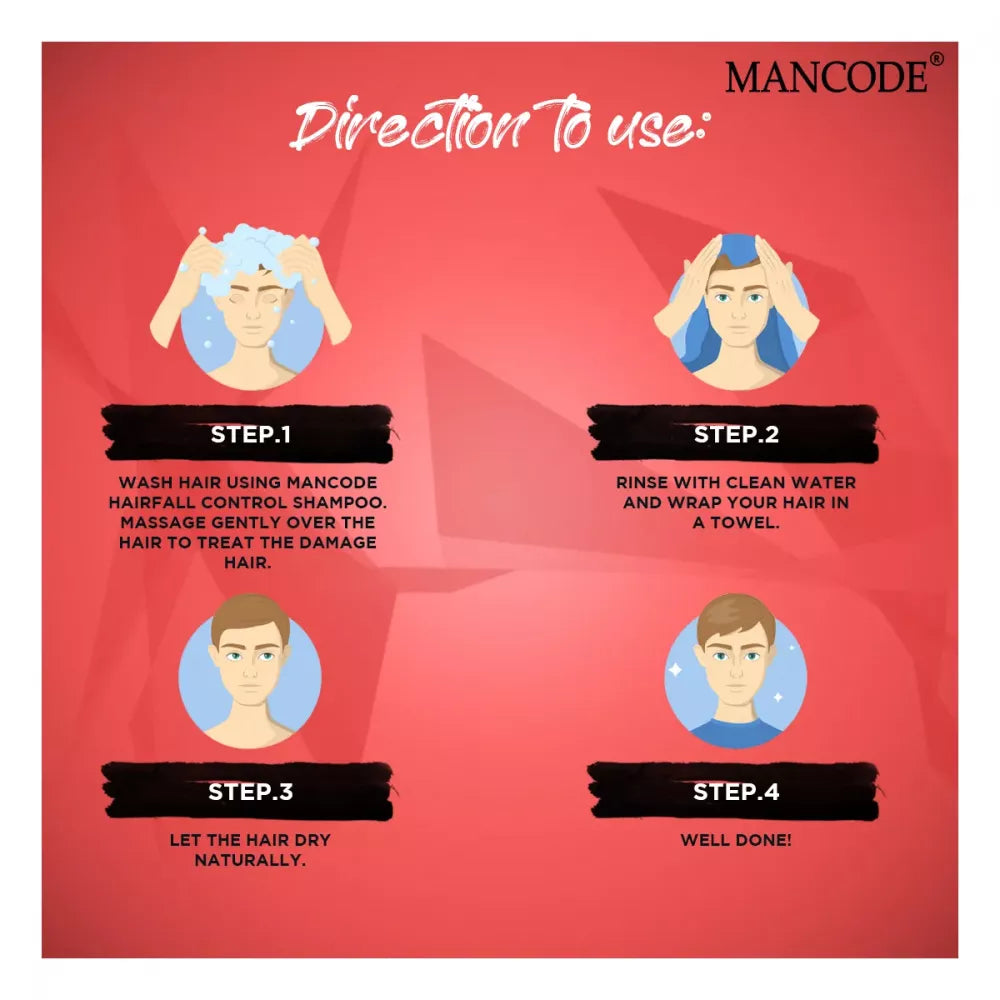 Mancode Hair Fall Control Shampoo For Men - 200 ml