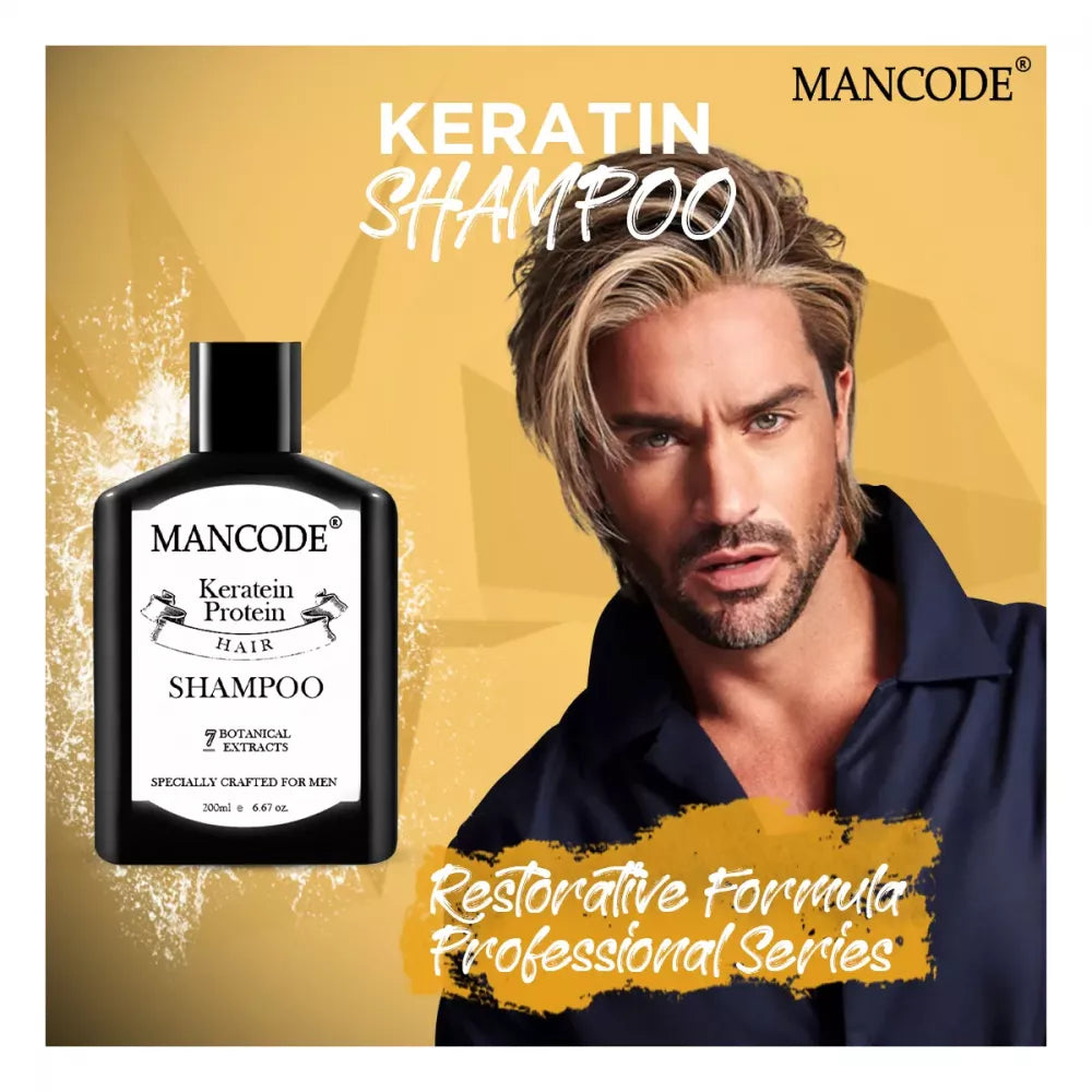 Mancode Keratin Shampoo - 200 ml