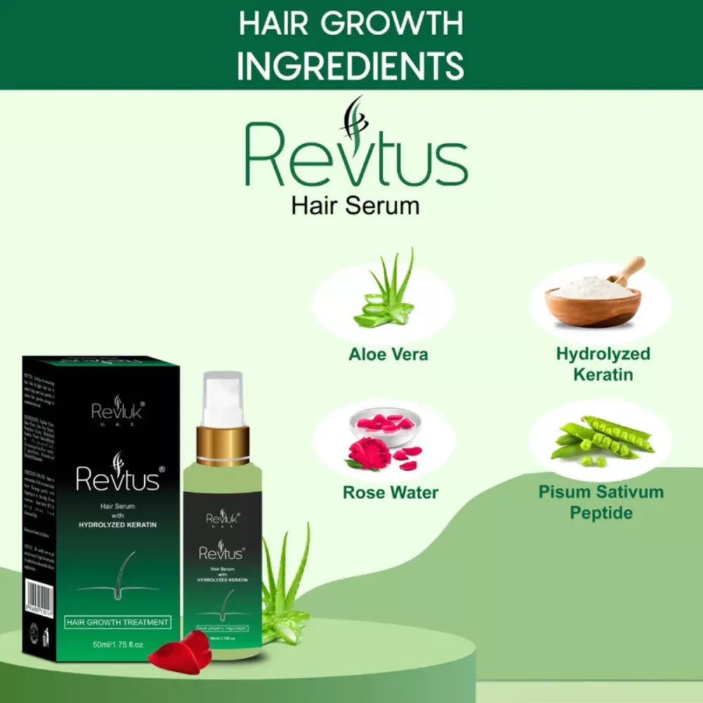 Revluk Hair Serum With Hydrolyzed Keratin - 50 ml
