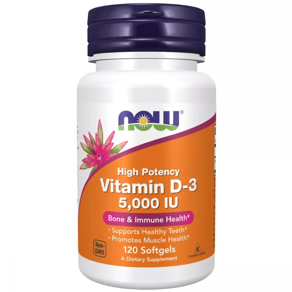 Now Foods Vitamin D-3 5000 IU - 120 Softgels