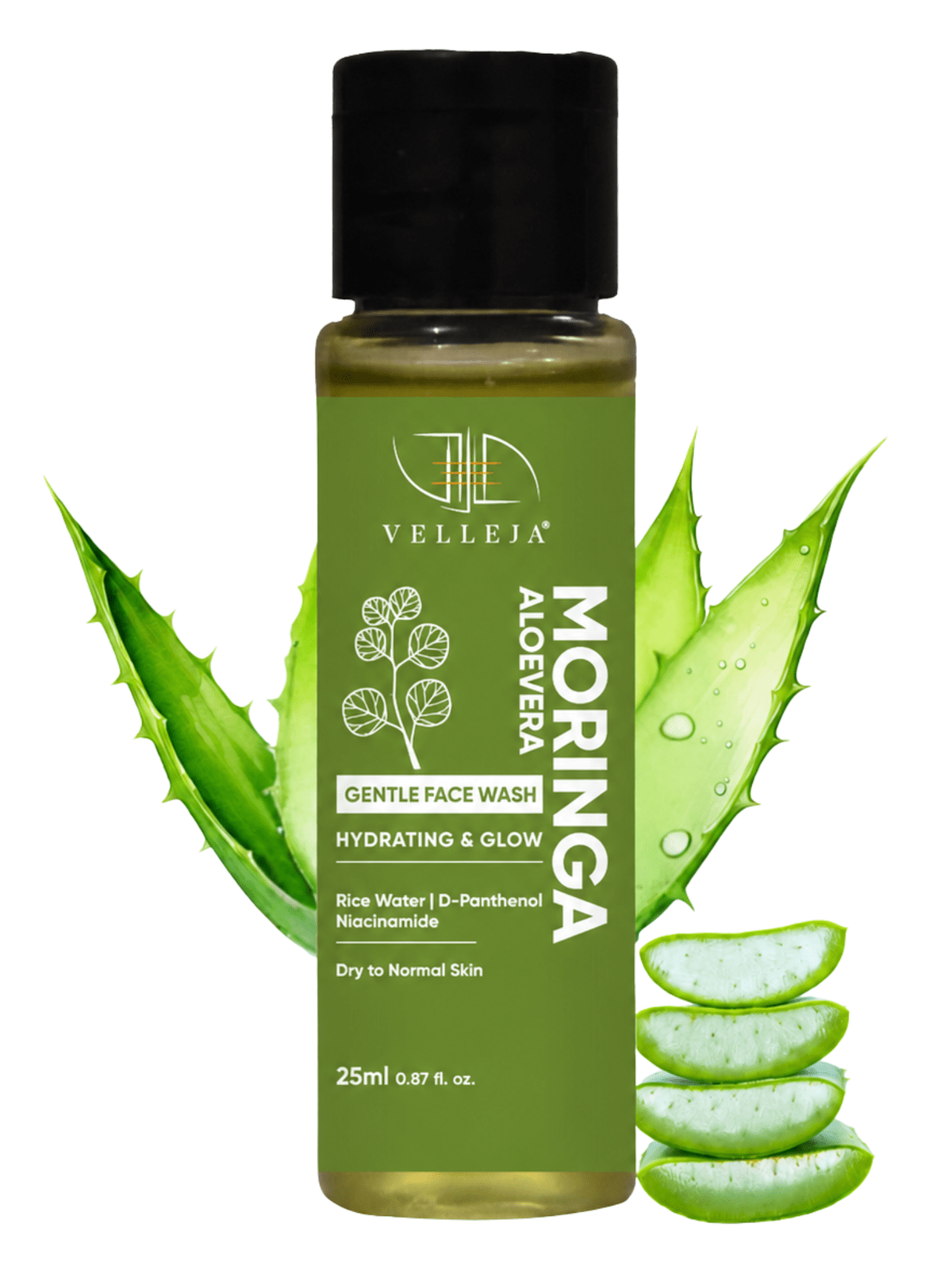Velleja Moringa Aloevera Face Wash| Skin Brightening & Hydrating Ayurvedic Gentle Face Wash