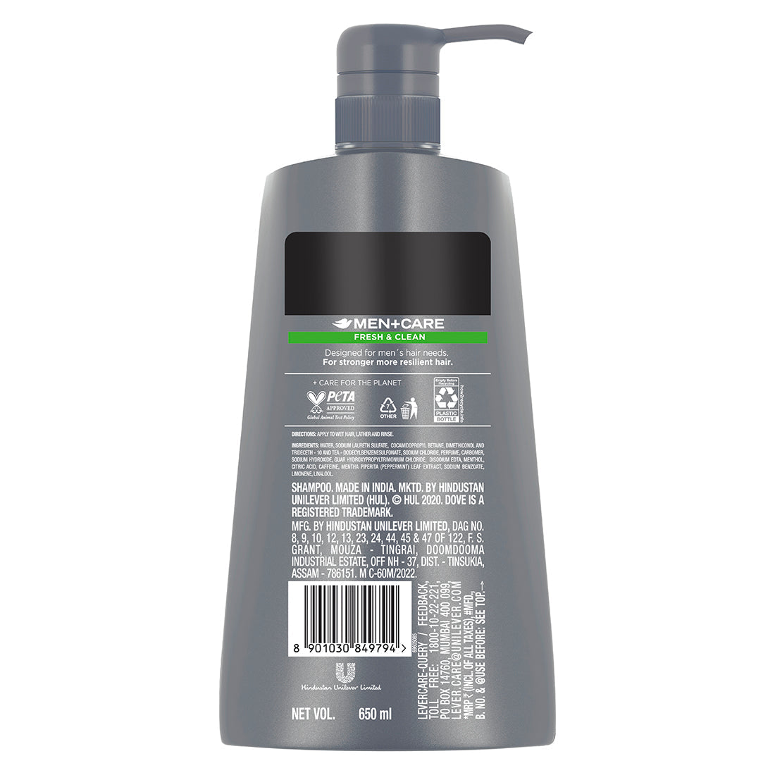 Dove Men+Care Fresh & Clean 2in1 Shampoo+Conditioner