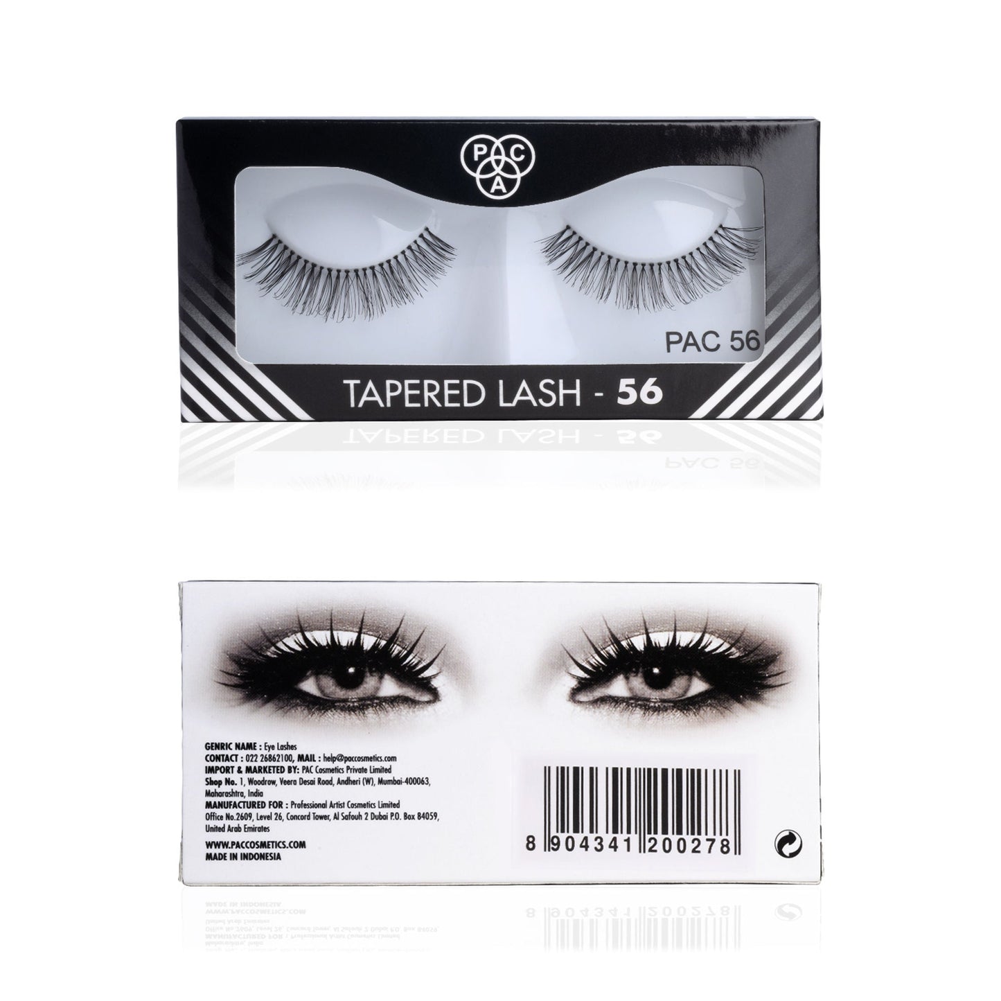 PAC Studio Tapered Lash 56 - Handmade Natural Looking, Reusable up to 12x, Seamlessly Blends with Lashes
