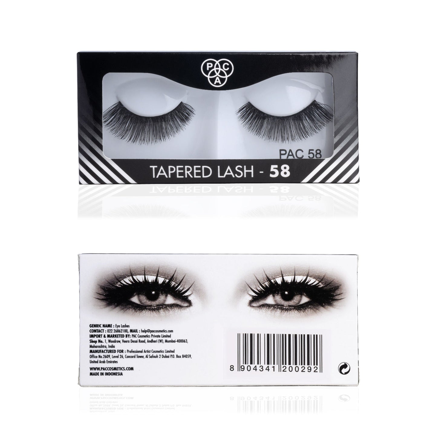 PAC Studio Tapered Lash 58 - Handmade Natural Looking, Reusable up to 12x, Seamlessly Blends with Lashes