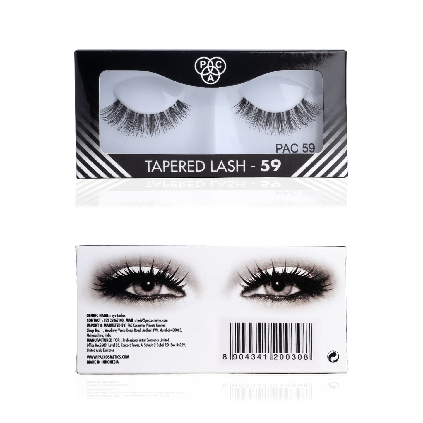 PAC Studio Tapered Lash 59 - Handmade Natural Looking, Reusable up to 12x, Seamlessly Blends with Lashes