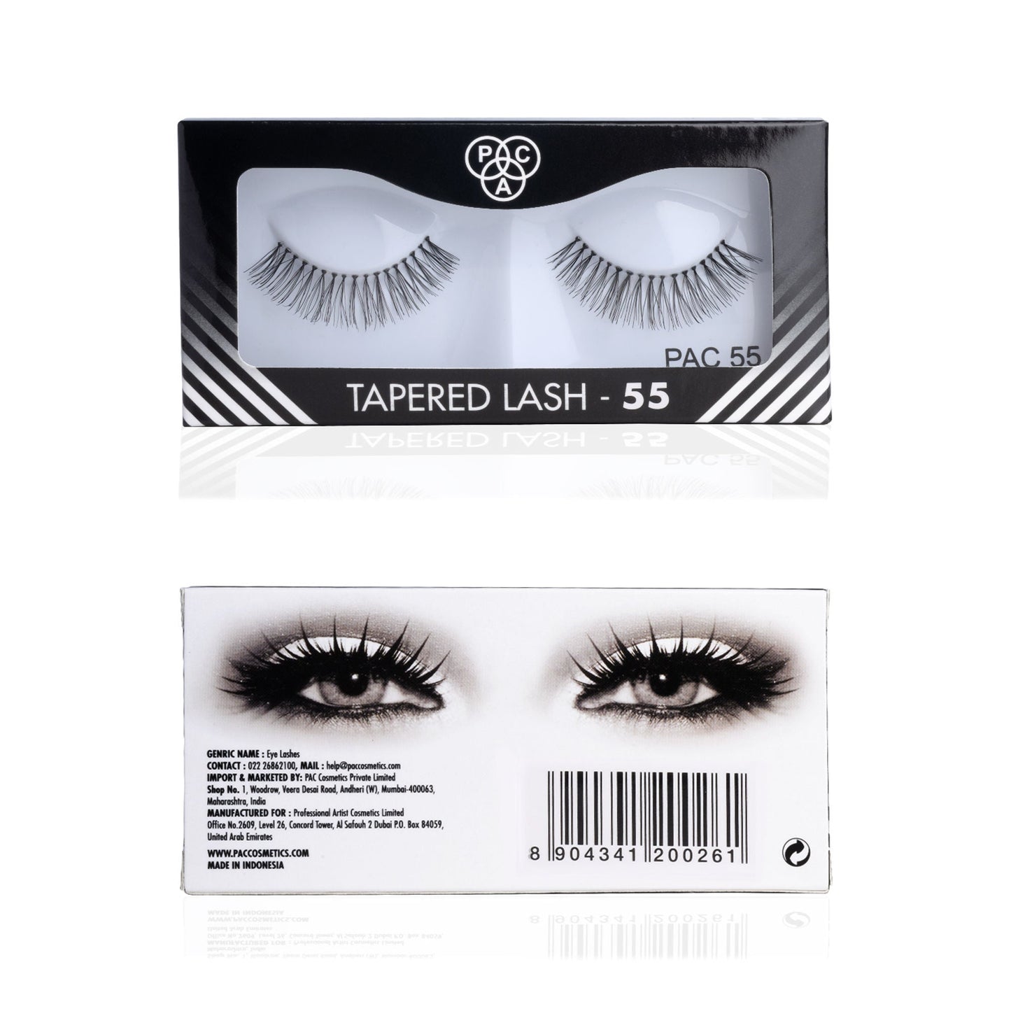 PAC Studio Tapered Lash 55 - Handmade Natural Looking, Reusable up to 12x, Seamlessly Blends with Lashes