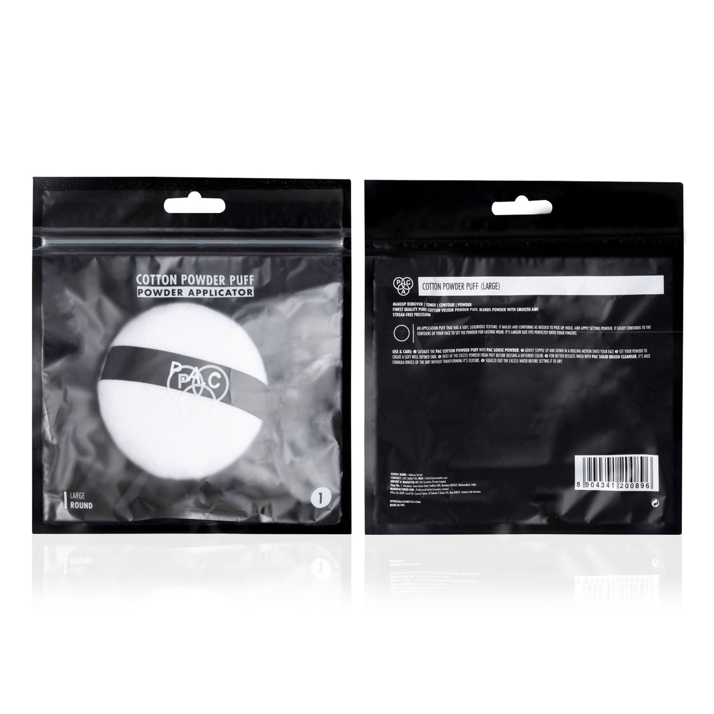 PAC Studio Makeup Sponge - Powder Puff (Large) (1 Pcs)(White)