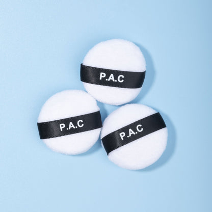 PAC Studio Mini Cotton Puff Round White 3 Pcs
