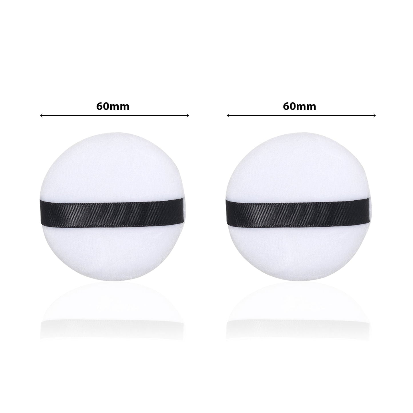 PAC Studio Medium Cotton Round Puff - White 2 Pc