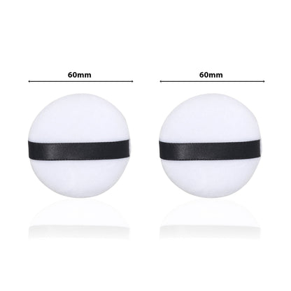 PAC Studio Medium Cotton Round Puff - White 2 Pc
