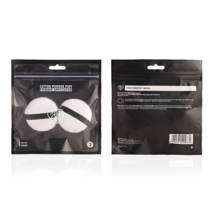 PAC Studio Medium Cotton Round Puff - White 2 Pc