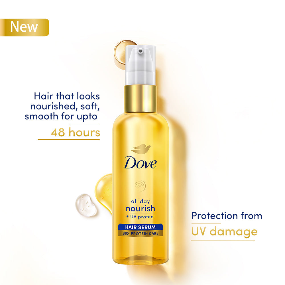 Dove  All Day Nourish + UV Protect  Hair Serum - 100 ml