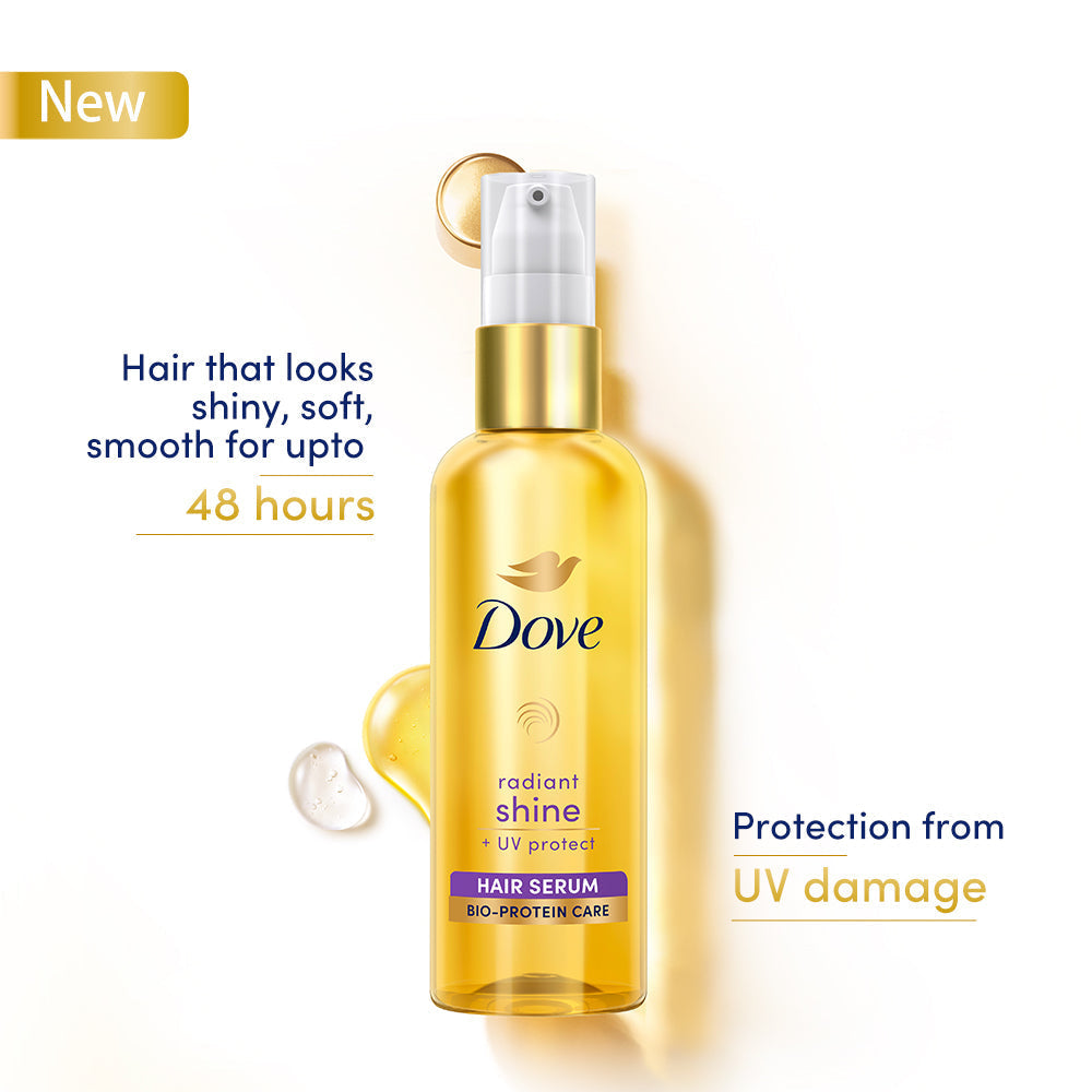 Dove radiant shine + UV Protect  Hair Serum - 100 ml