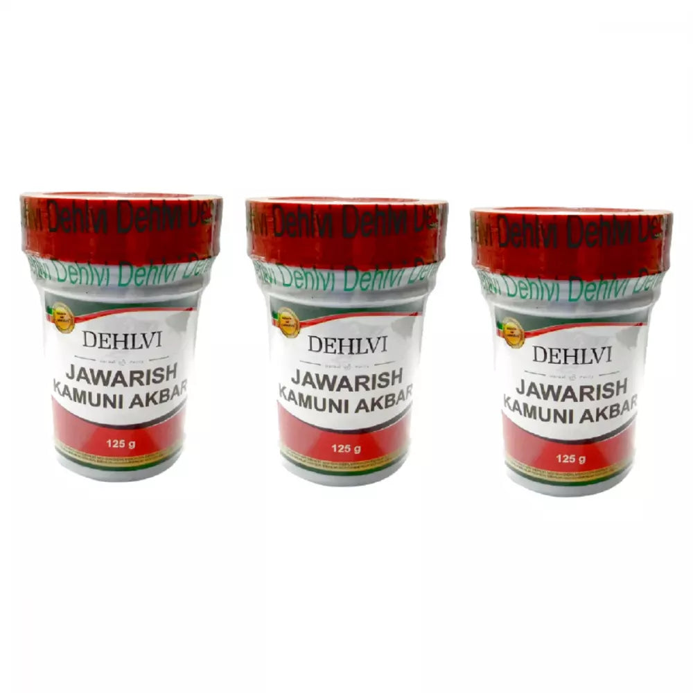 Dehlvi Ambar Jawarish Kamuni Akbar - 125 gms (Pack of 3)