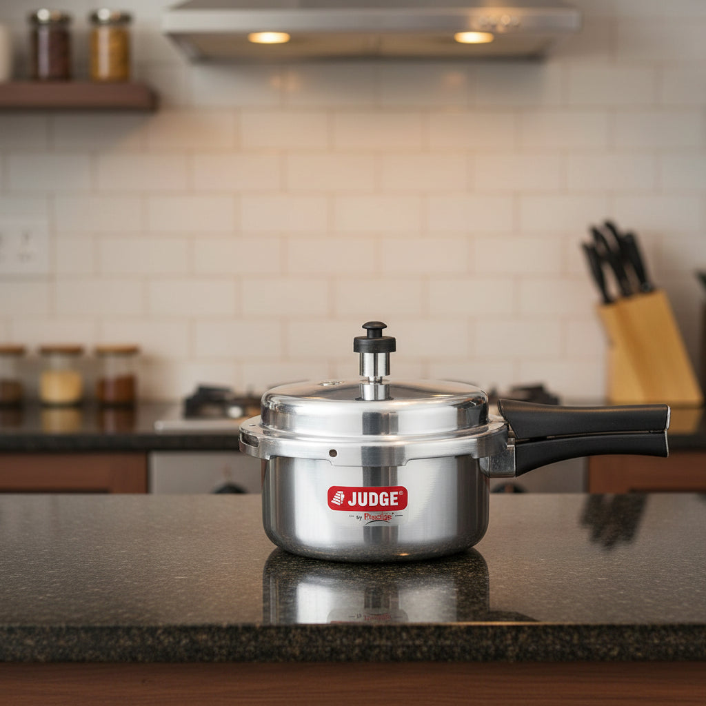 Judge by Prestige Deluxe Aluminium Pressure Cooker Outer Lid Gas & Induction