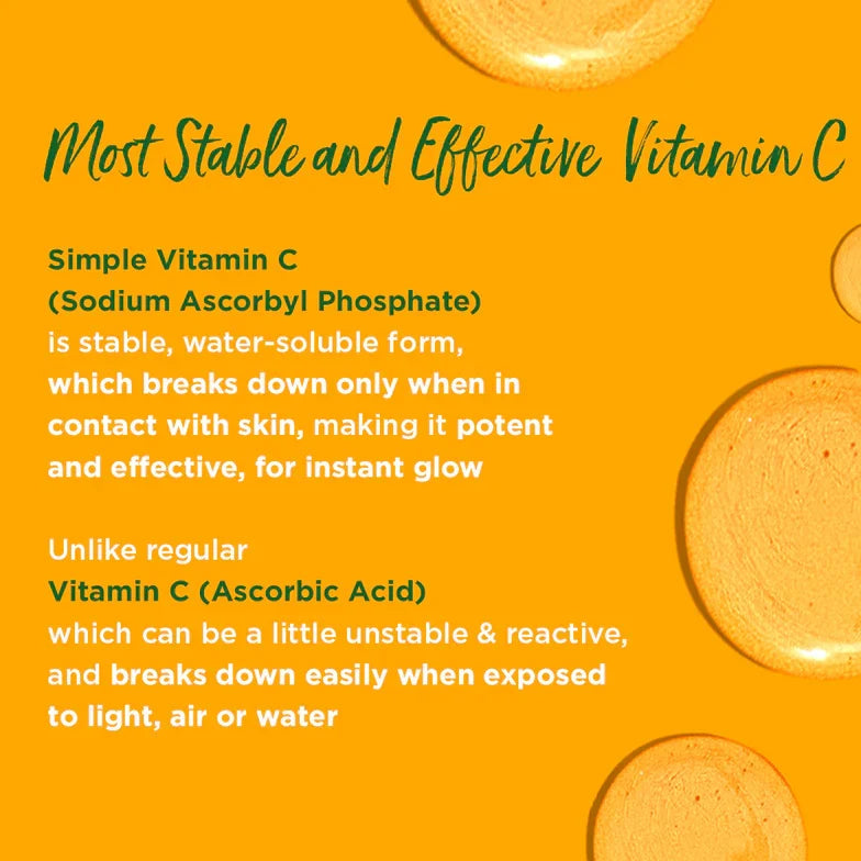 Simple Skincare Vitamin C Glow Facial Wash + Clay Scrub + Moisturising Gel Combo