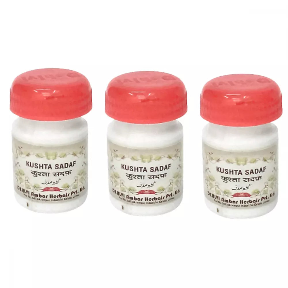 Dehlvi Ambar Kushta Sadaf - 10 gms (Pack of 3)