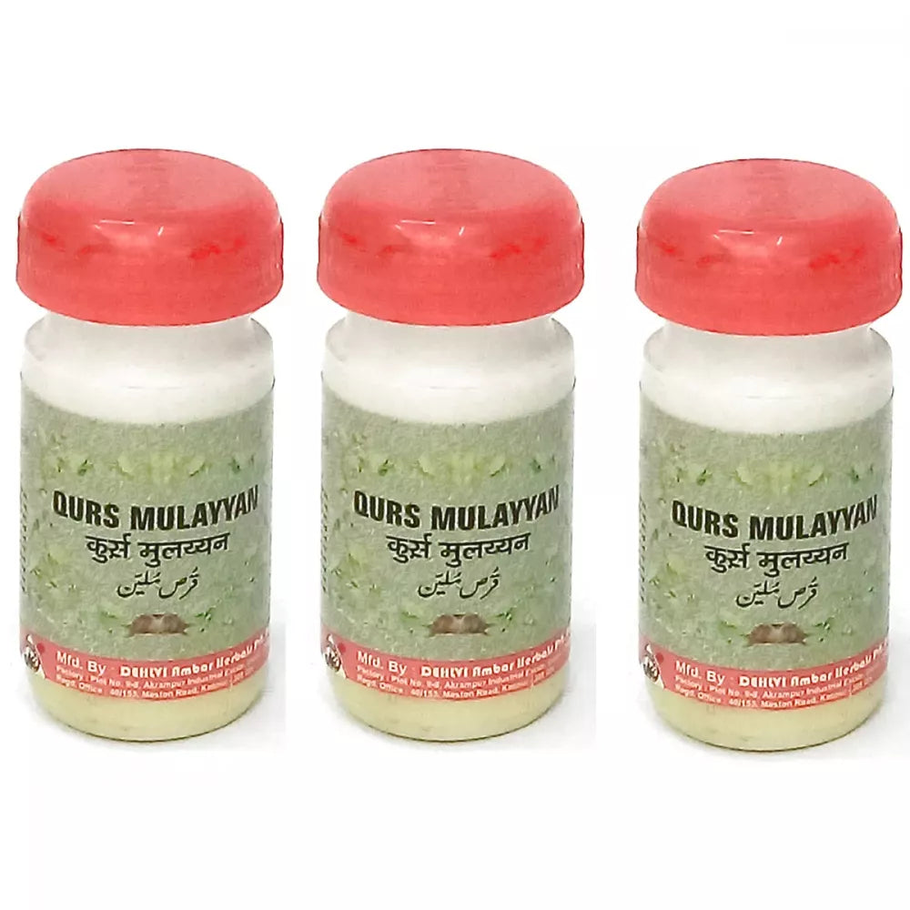 Dehlvi Ambar Qurs Mulayyan - 10 Tabs (Pack of 3)