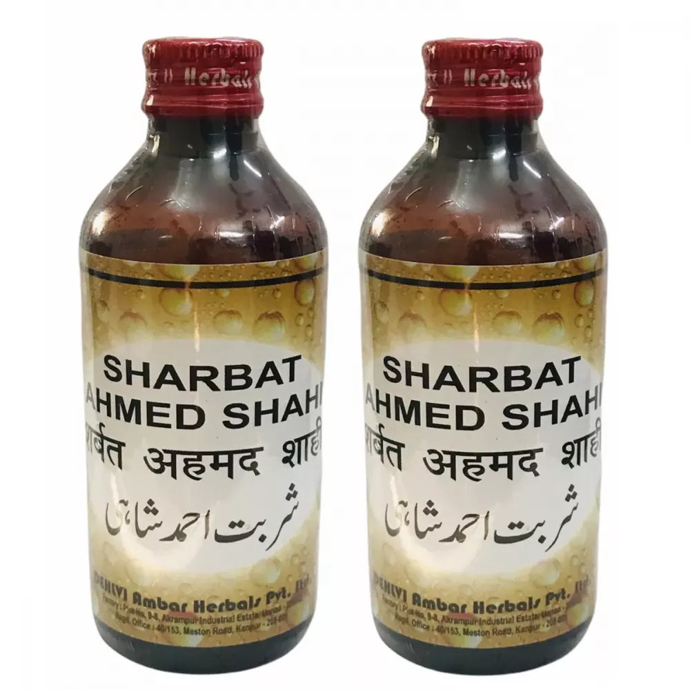 Dehlvi Ambar Sharbat Ahmed Shahi - 200 ml (Pack of 2)