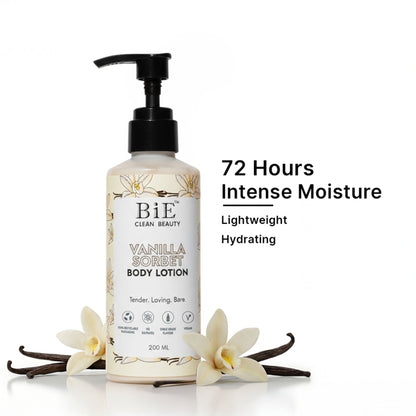 BiE Vanilla Sorbet Body Lotion with Hyaluronic Acid & Niacinamide
