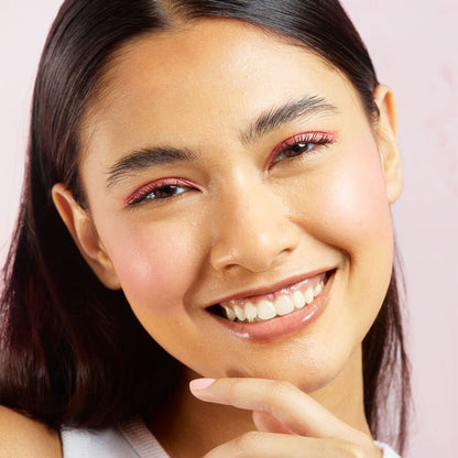 Makeup Revolution Mousse Blush - For Cheeks & Eyes Non Sticky-Soft Focus Effect - Squeeze Me Soft Pink