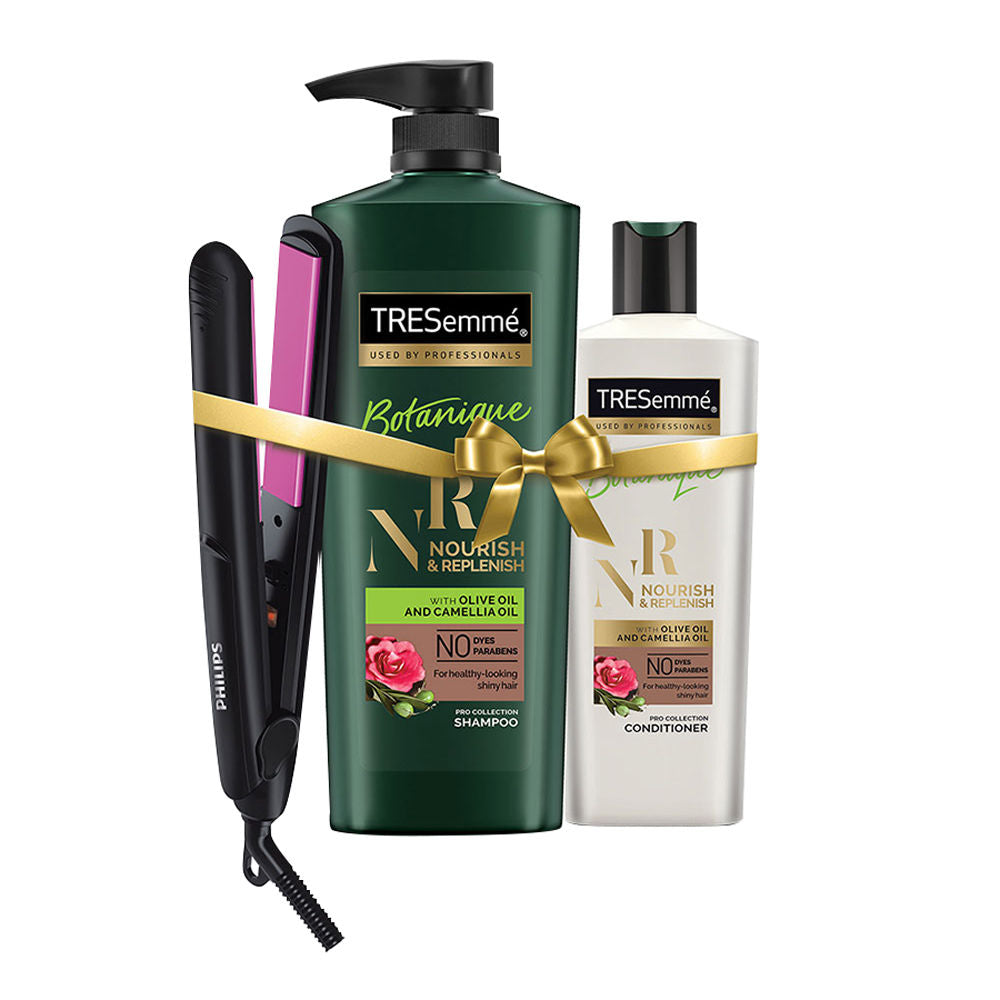 TRESemme Nourish & Replenish Shampoo & Conditioner With Philips Straightener
