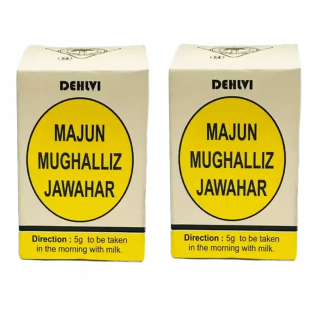 Dehlvi Ambar Majun Mughalliz Jawahar Wali - 60 gms (Pack of 2)