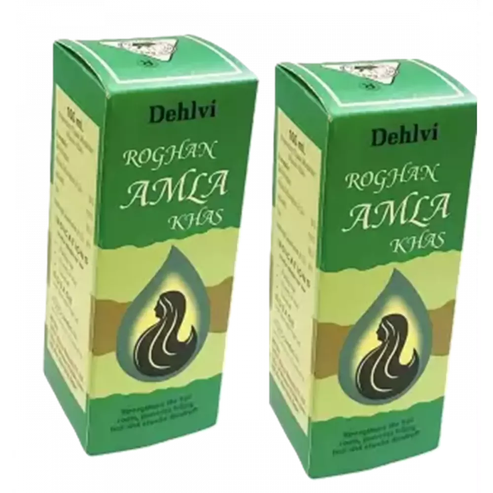 Dehlvi Ambar Roghan Amla Khas - 200 ml (Pack of 2)