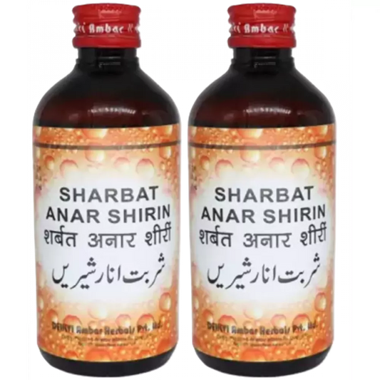 Dehlvi Sharbat Anar Shirin - 200 ml (Pack of 2)