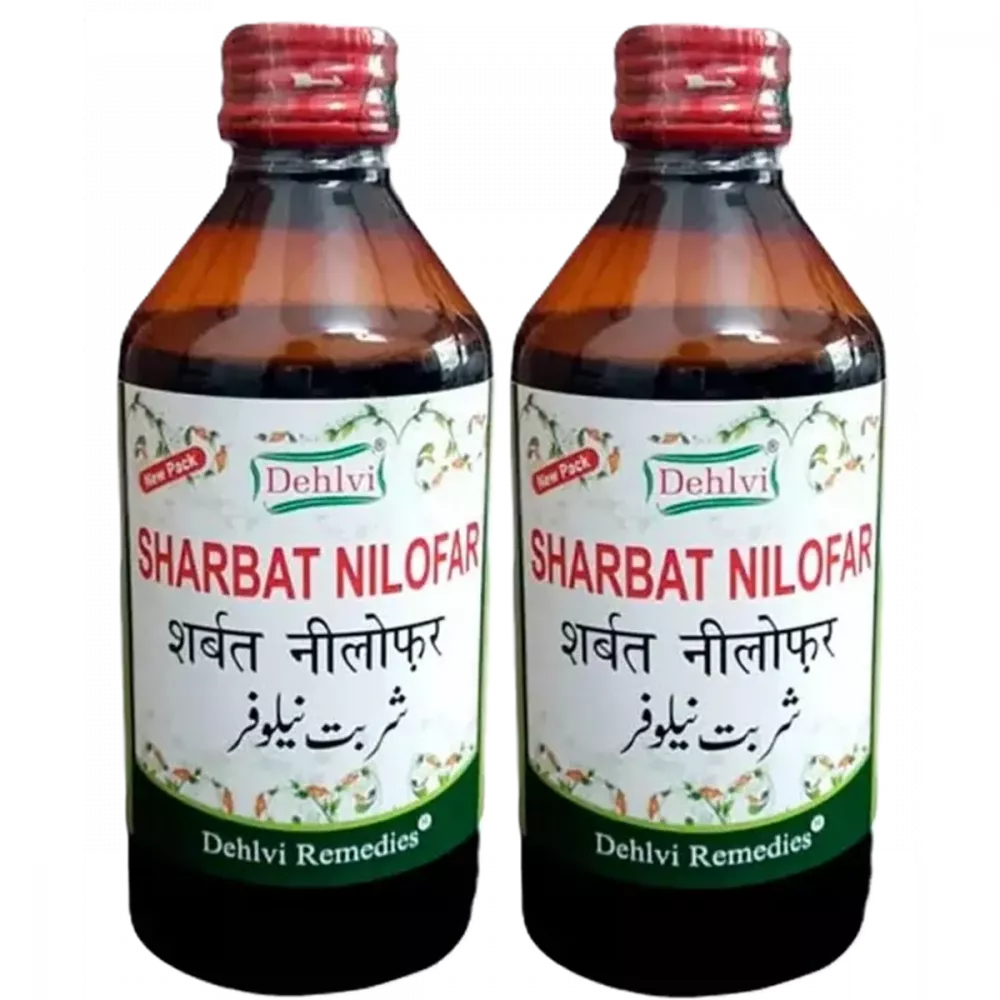Dehlvi Sharbat Nilofar - 200 ml (Pack of 2)