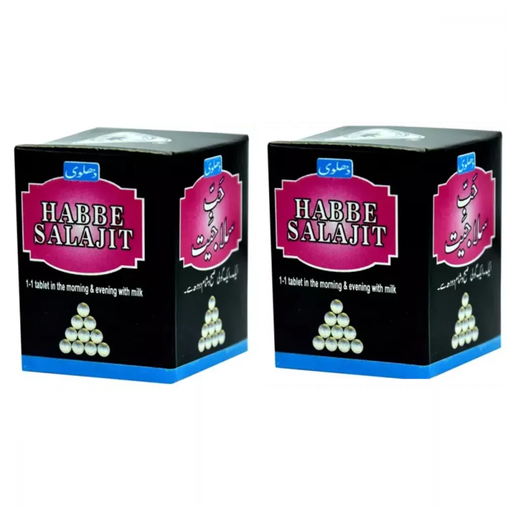 Dehlvi Ambar Habbe Salajit - 20 Tabs (Pack of 2)