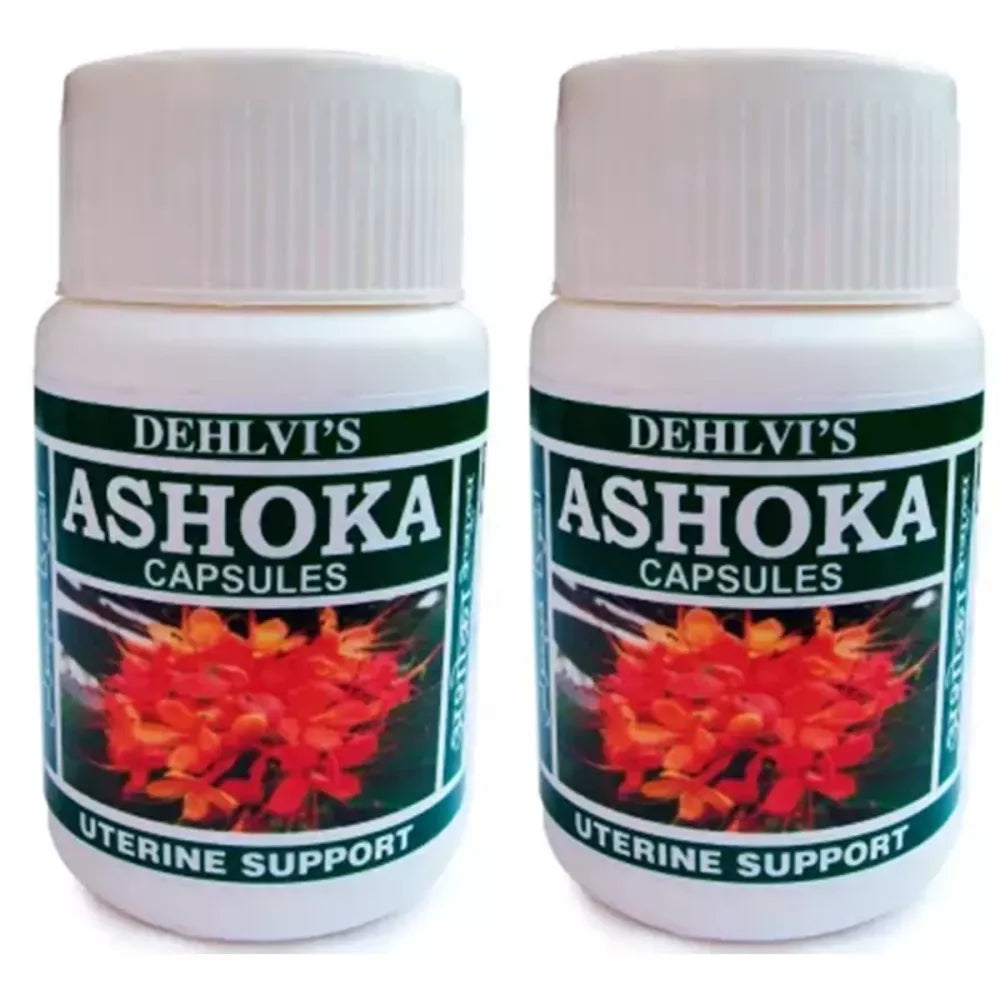 Dehlvi Ashoka Capsules - 60 Caps (Pack of 2)