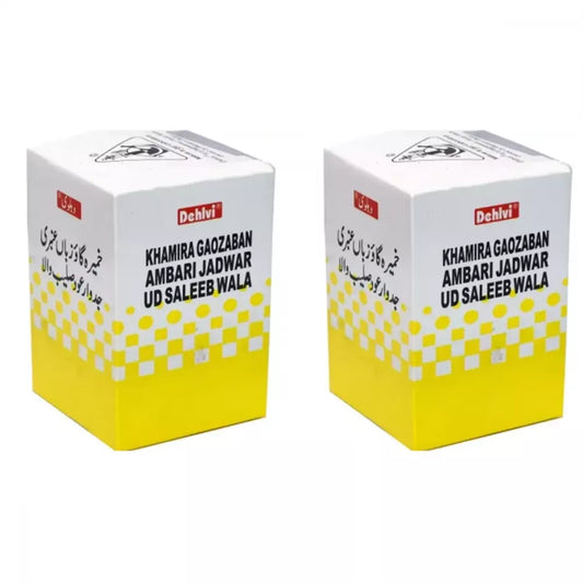 Dehlvi Khamira Gaozaban Ambari Jadwar Ood Saleeb - 60 gms (Pack of 2)